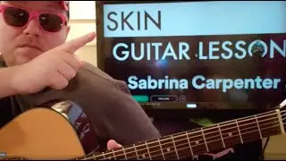 How To Play Skin Guitar Sabrina Carpenter // easy guitar tutorial beginner lesson chords