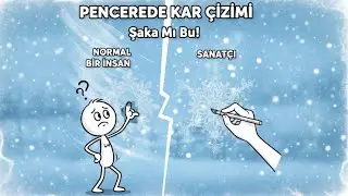 ❄️ Normal Bir İnsan vs. Sanat&ccedil;ı: Pencerede Kar &Ccedil;izimi (Şaka Mı Bu?) |