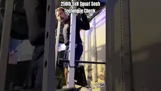 250 5x8 Squat Session Depth Check (With Squat Shoes On)