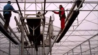 Batist Venlo kas beglazing machine, kapmaat 3.20m en 4.00m  1000m2 per dag