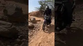 Hero Impulse on Aravali Hills Off Road Trail🏍️ #bikelife #viral #offroad #impulse #shorts #desert