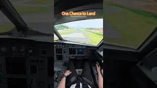 One Chance to Land #aviation #airbus #landing