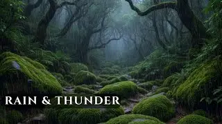 Heavy Forest Rain & Powerful Thunder &bull; Dark Storm Ambience