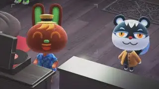 O&rsquo;Hare singing K.K. Synth in Tasha&rsquo;s house in animal crossing new horizons