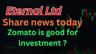 Eternal Ltd || Detailed Technical Analysis || Zomato Latest Update 