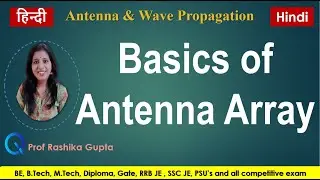 Antenna Array (Basics, Types, Parameter, Operation, Array Factor) || AWP (Hindi)