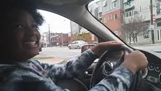 Faith driving around the block