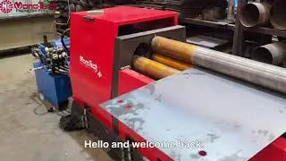 Automatic NC 4 Roll Double Pre-Pinch Plate Rolling Machine | Air Compressor Tank Production
