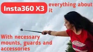 Insta360 One X3 accessories in India | Action Camera | mounts, guards and lens | Travel vlog set up