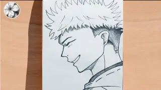 How to draw anime || Easy anime character drawing || step by step || Anime drawing for beginners 