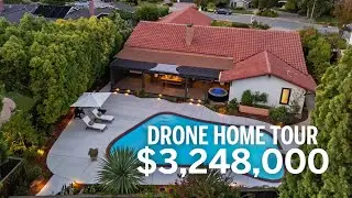 Drone Flying Through $3.2M Almaden Home | 1238 Wooded Hills Drive, San Jose