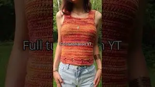 Summer Top Crochet Tutorial #summercrochet #crochettutorial #crochettop #crochetdesign