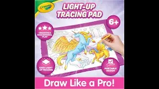 Блокнот для рисования Crayola с подсветкой, розовый, лучший подарок на день рождения, праздники и...
