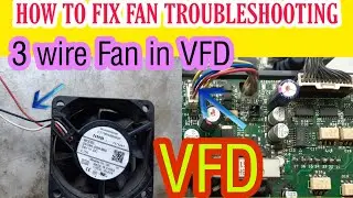 How to fix fan troubleshooting in VFD And 3 wire fan explain in urdu/Hindi
