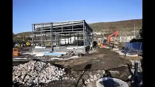 The Greggs drive-thru which is just an empty shell