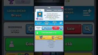 Vamos, junte se a nos, seremos o melhor cl&atilde; do MUNDO#cl&atilde;s #clashroyale #hashtag #vamos #veterano