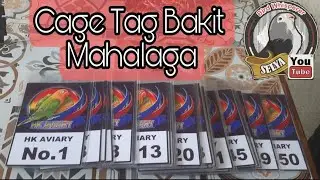 Cage Tag. Bakit Mahalaga sa ating mga Alagang Ibon