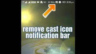 How To Remove or Disable Cast Icon || Screen Cast Icon In Notification Bar || PANDA TECHNICAL || #1