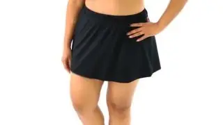 Maxine Plus Size Solid Swim Skirt | SwimOutlet.com