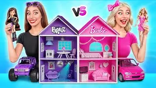Строим Удивительный Кукольный Домик | Барби vs Братц Челлендж от Multi DO Smile