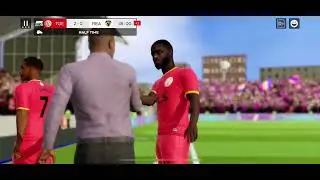 First Dream League Soccer game + chill background music 🏡 🏝️