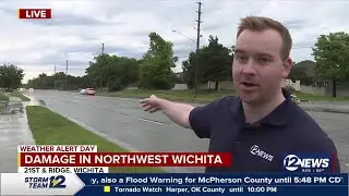 Storm damage found in northwest Wichita