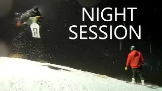 Night Snowboarding at Coronet Peak New Zealand