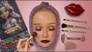 Asmr makeup on Mannequin ( no talking)