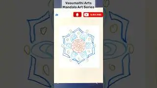 EP:50 Perfect Mandala Art 🏵️ Relaxing & Satisfying Drawing | Vasumathi Arts #shorts #mandalaart #art
