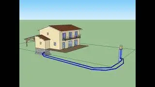 Earth tubes as heat exchanger for geothermal ventilation