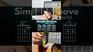 Simple Groove with a twist &ndash; Dm7 &rarr; G7 &rarr; Cmaj7 &rarr; A7 | #Shorts