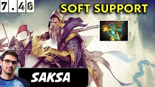 Saksa Keeper Of The Light Soft Support - Dota 2 Patch 7.40 pro Player Full Gameplay