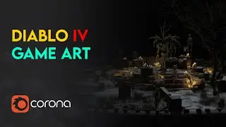 Diablo 4 Game Art Turn Table | Dark Fantasy Design | 3Ds Max + Corona Renderer | 4K