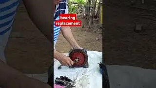 Bearing replacement of electric motor of water pump.