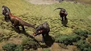 2 Рекса - 6 Убийств. Великие равнины. Официальный сервер. Path of Titans