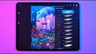 Effortless Neon Garden Scenery Introduction Video