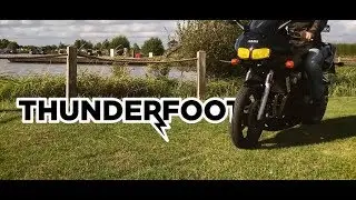 The Thunderfoot - Retractable Motorcycle Side Stand Support