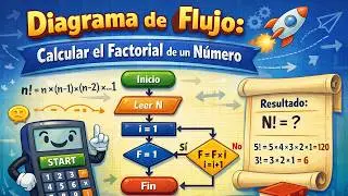 Diagrama de Flujo: Calcular el factorial de un n&uacute;mero