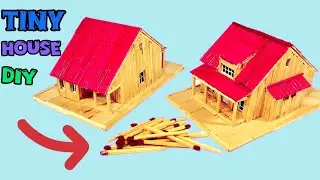 DIY Miniature House with Matchsticks | How to craft a Tiny Matchstick Mension