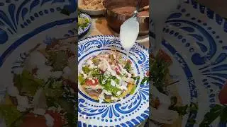 Shredded Chicken Tostadas - Tostadas de pollo