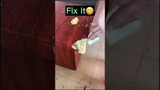 Fixing a Wooden Table with Ramen #shorts