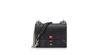 Fendi Kan I Small Shoulder Bag Black