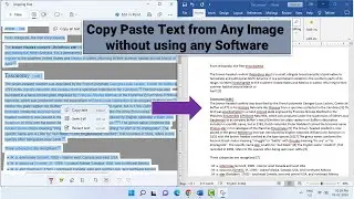 How to Copy Paste Text from Any Image without using any software