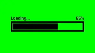 Loading green screen | Green screen loading 1% - 100% | 2022