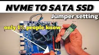 Jumper setting | How to use NVME to m.2 sata ssd #gamingpc