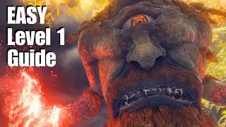 How to beat the Fire Giant at Level 1, No Weapon Upgrades - Elden Ring Moveset Guide