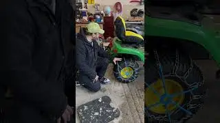 How To Tighten Tire Chains On Tractor/Snow Blower