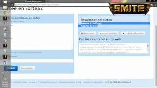SORTEO SMITE GRUPOS