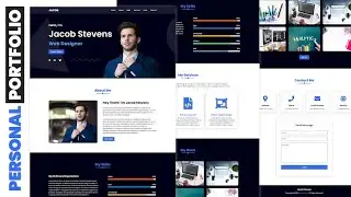 Build Responsive Personal Portfolio Website  Using Html, Css & JavaScript.
