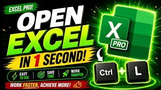 How to assign shortcut key to open Excel
